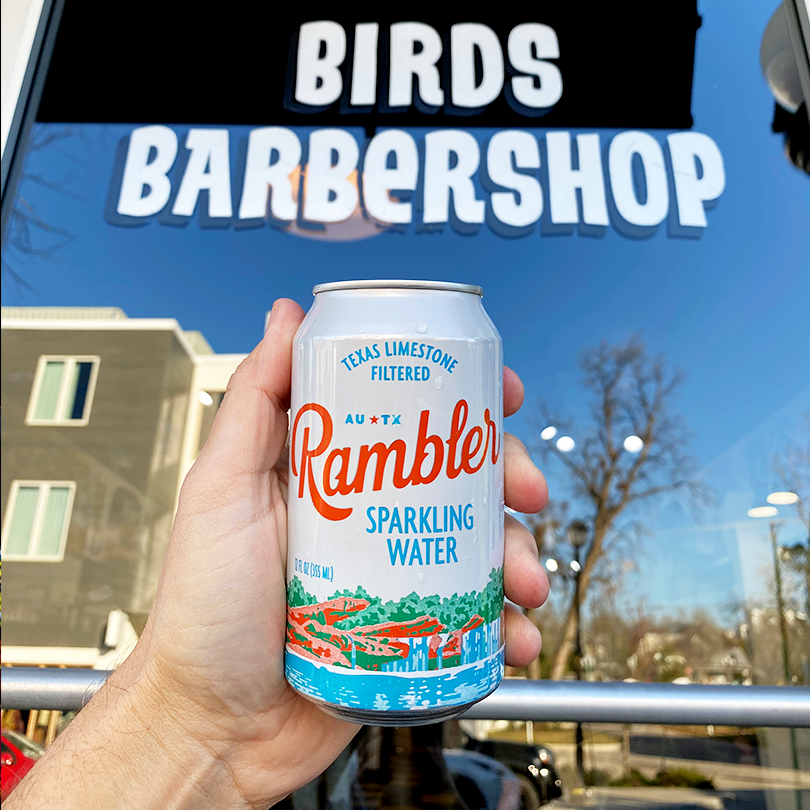 Rambler Sparkling Water now served at all Birds locations.